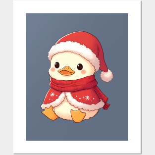 Cute Christmas Duck Posters and Art